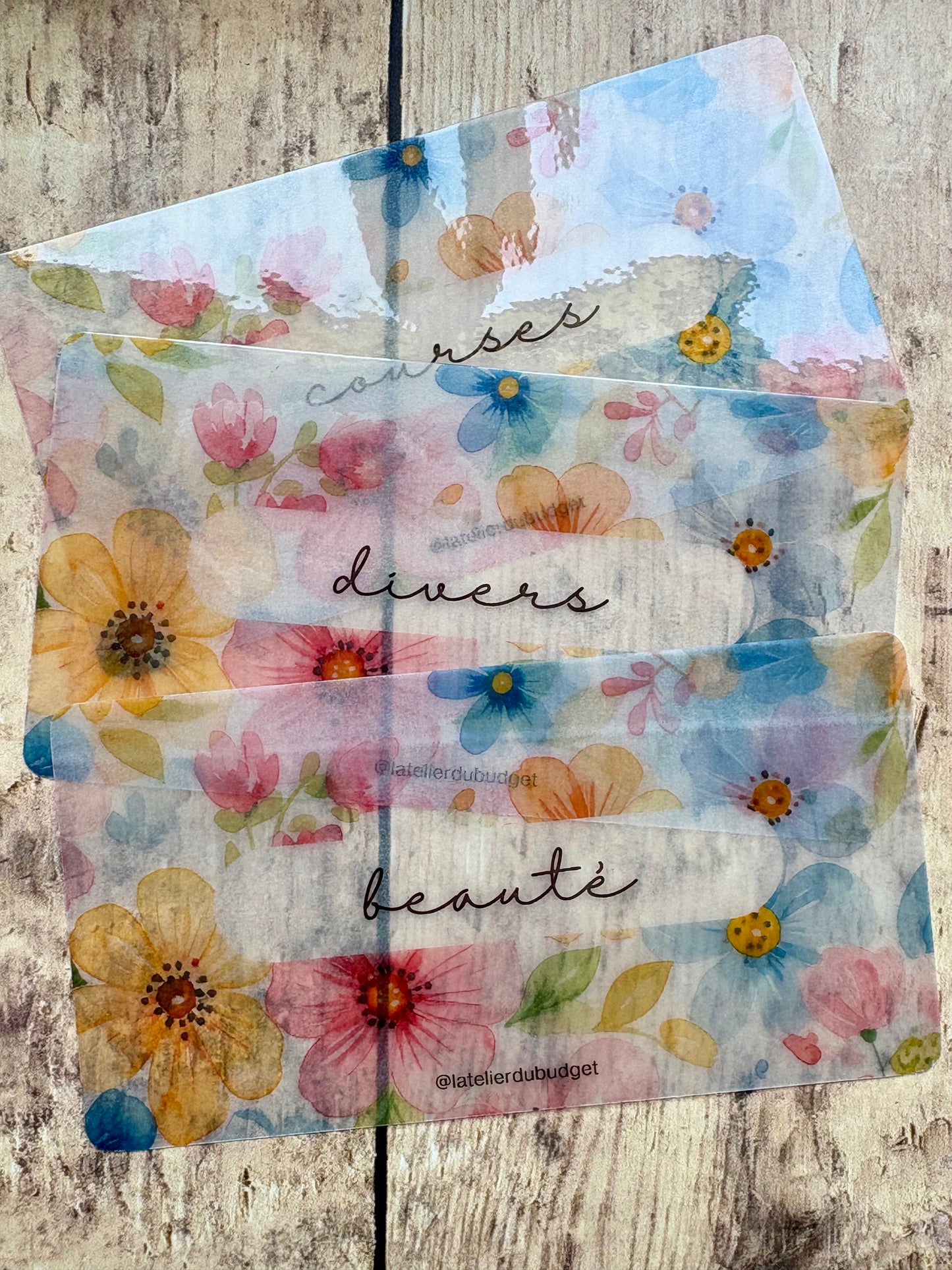 Insert pour enveloppes A6 à l'unité #Printemps
