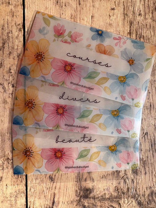 Lot 3 enveloppes porte feuille #Printemps
