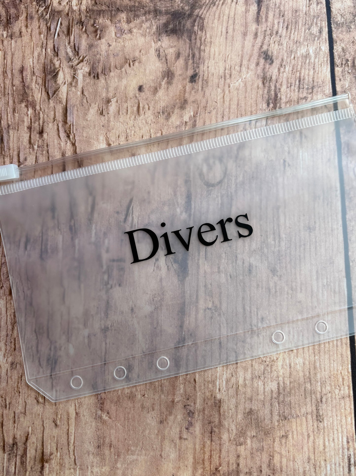Enveloppe zippée "Divers"