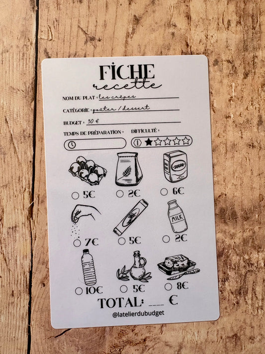 Défi fiche recette - Chandeleur