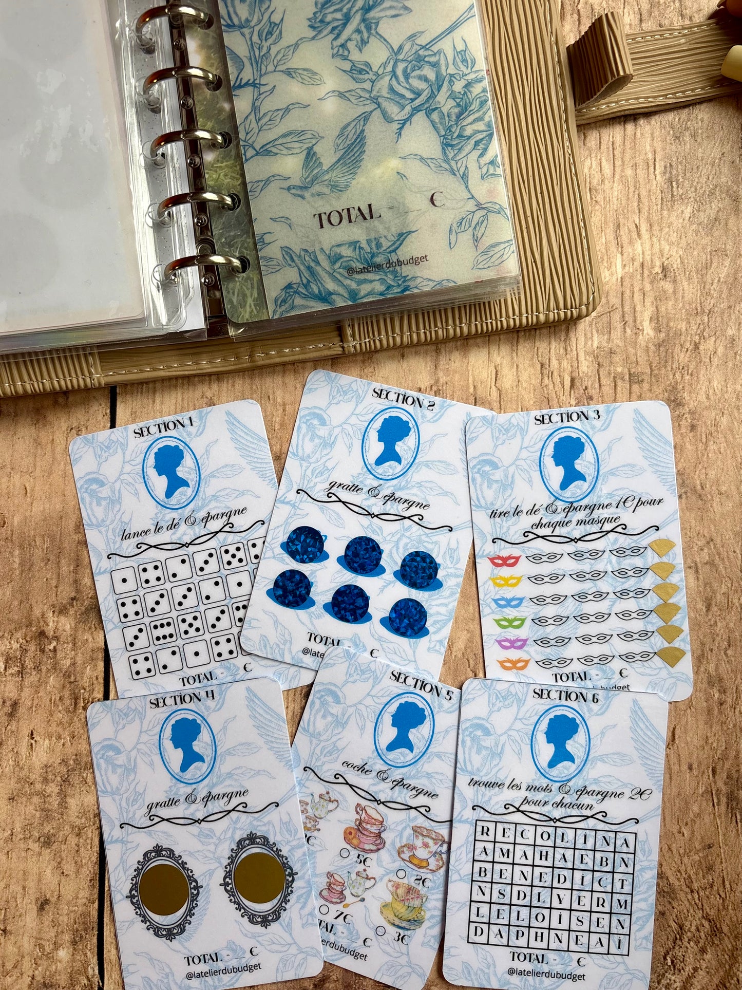 Enveloppe + 6 cartes défi Bridgerton