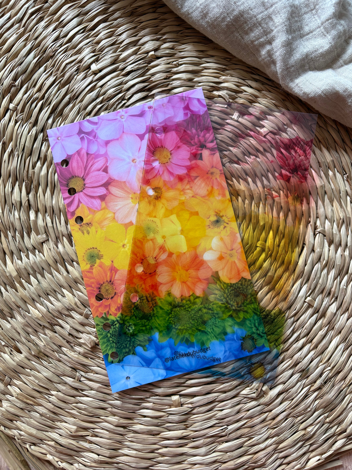 Page de garde - Fleurs multicolores