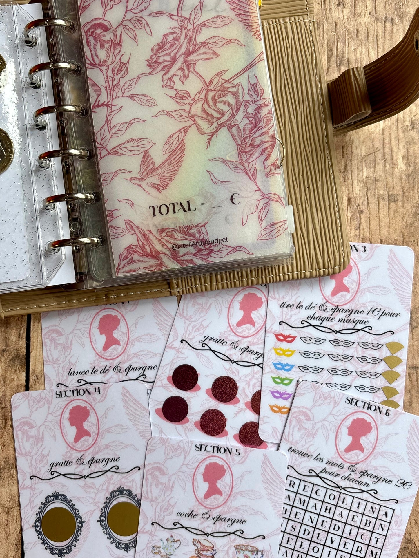 Enveloppe + 6 cartes défi Bridgerton