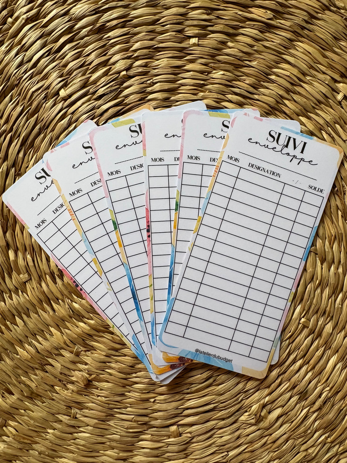 Pack de 6 trackers suivi - Floral
