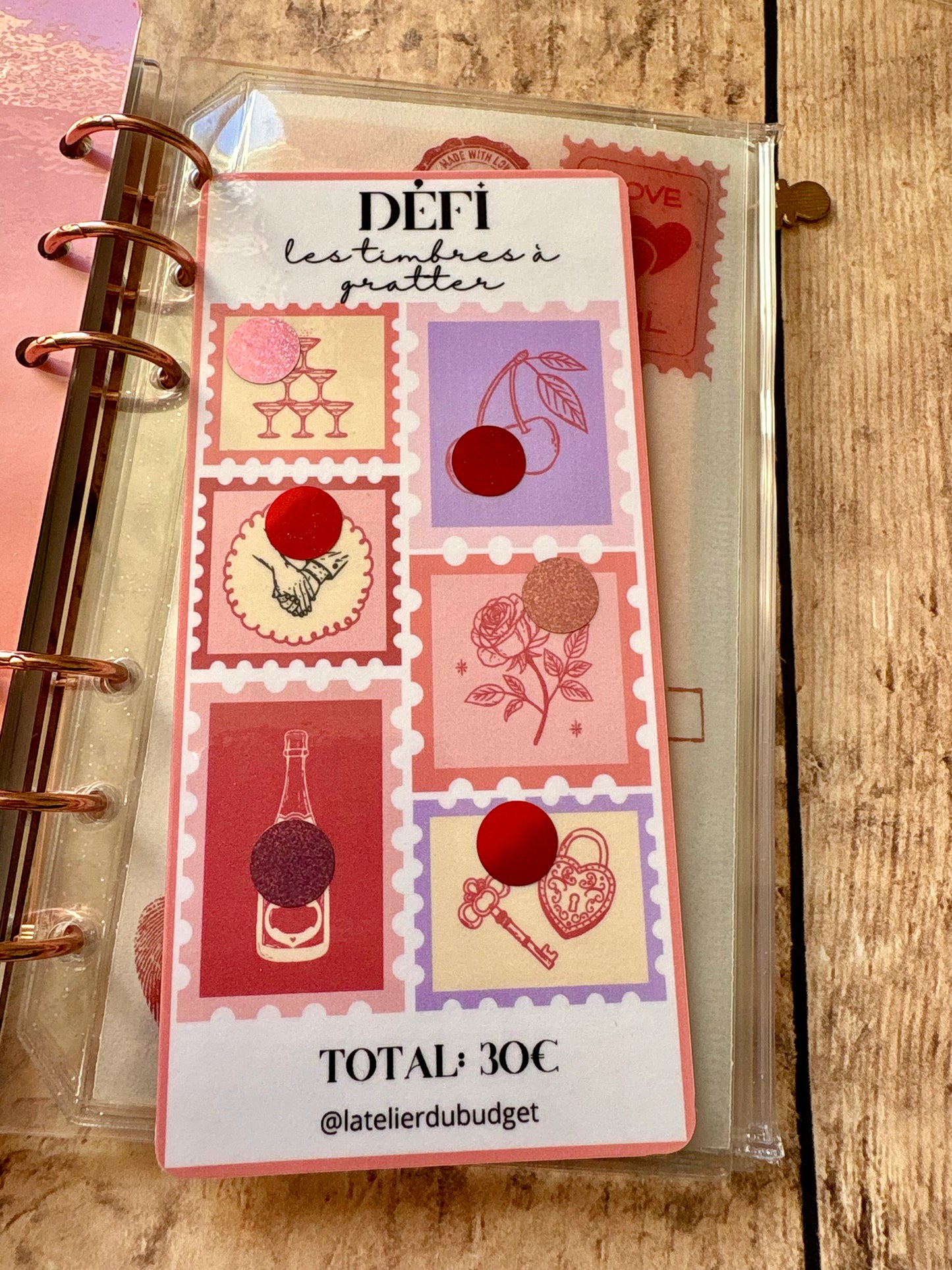 Défi les timbres à gratter ❤️