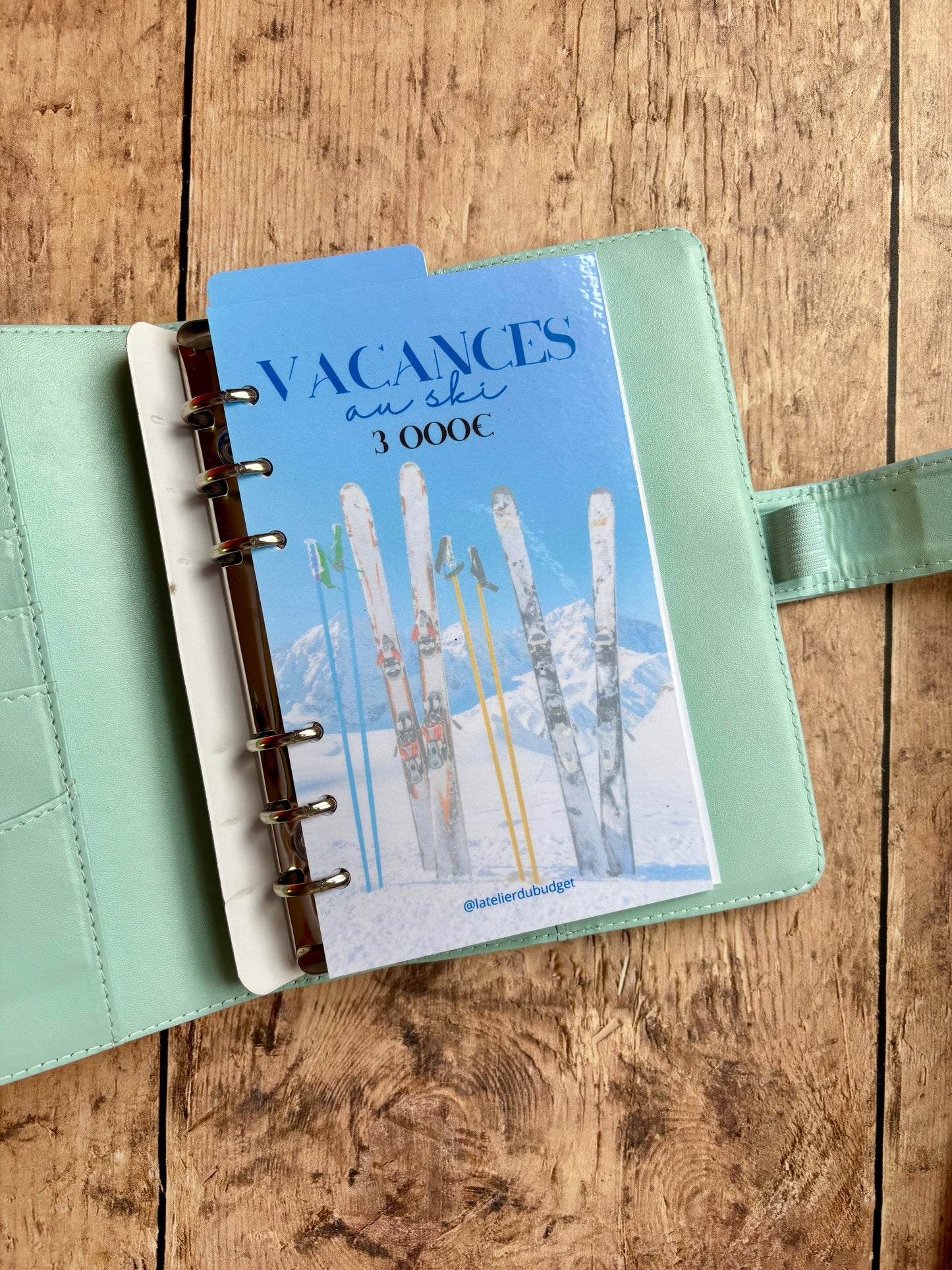 Classeur Vacances au ski - en 12 sections