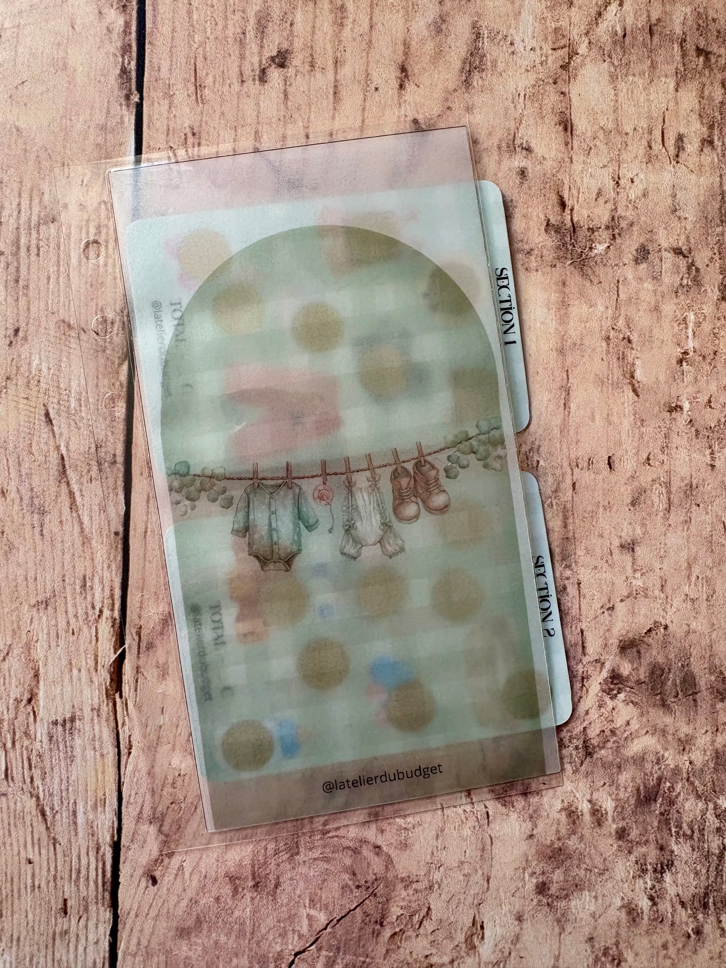 Enveloppe + cartes défi bébé