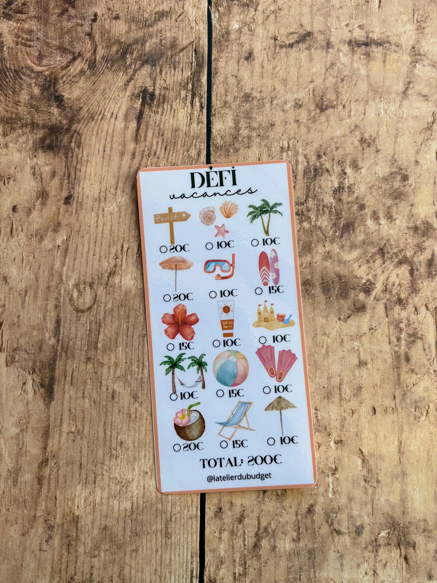Défi Vacances