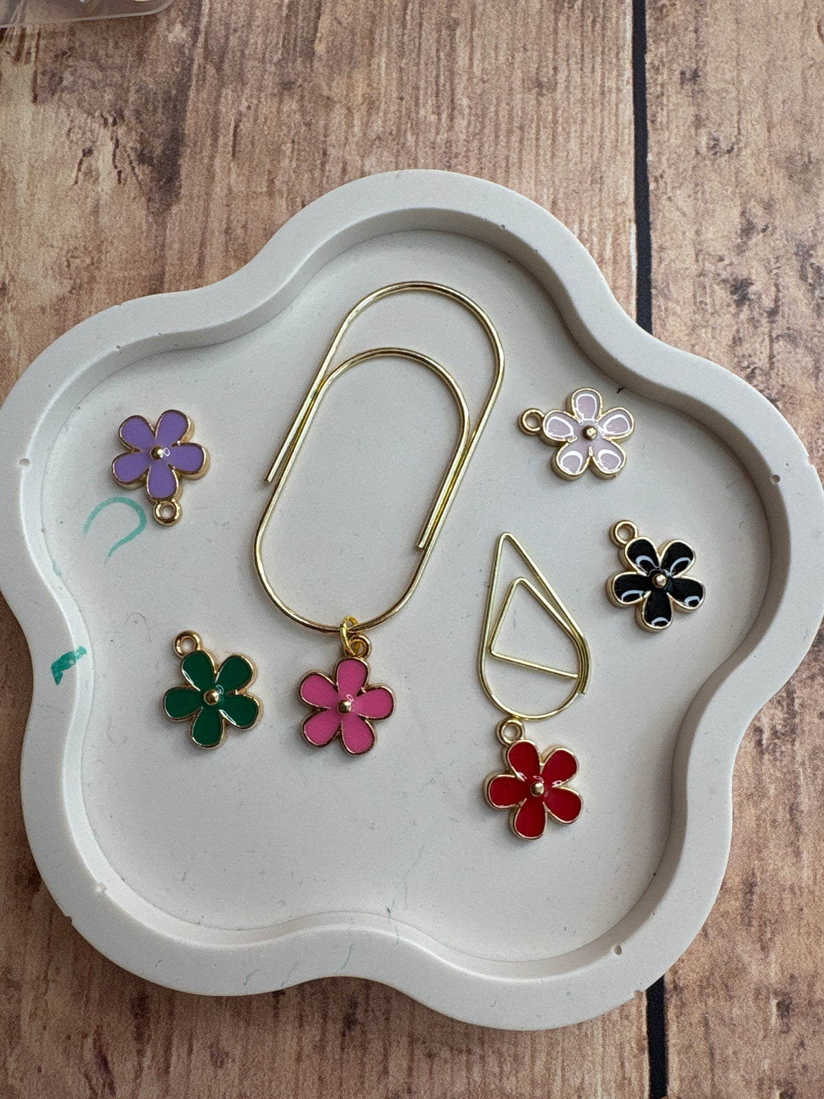 Trombone pampille fleurs 📎🌸
