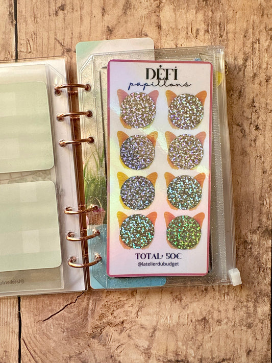 Défi les papillons holographiques à gratter