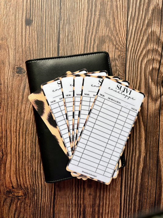 Pack de 6 trackers suivi léopard