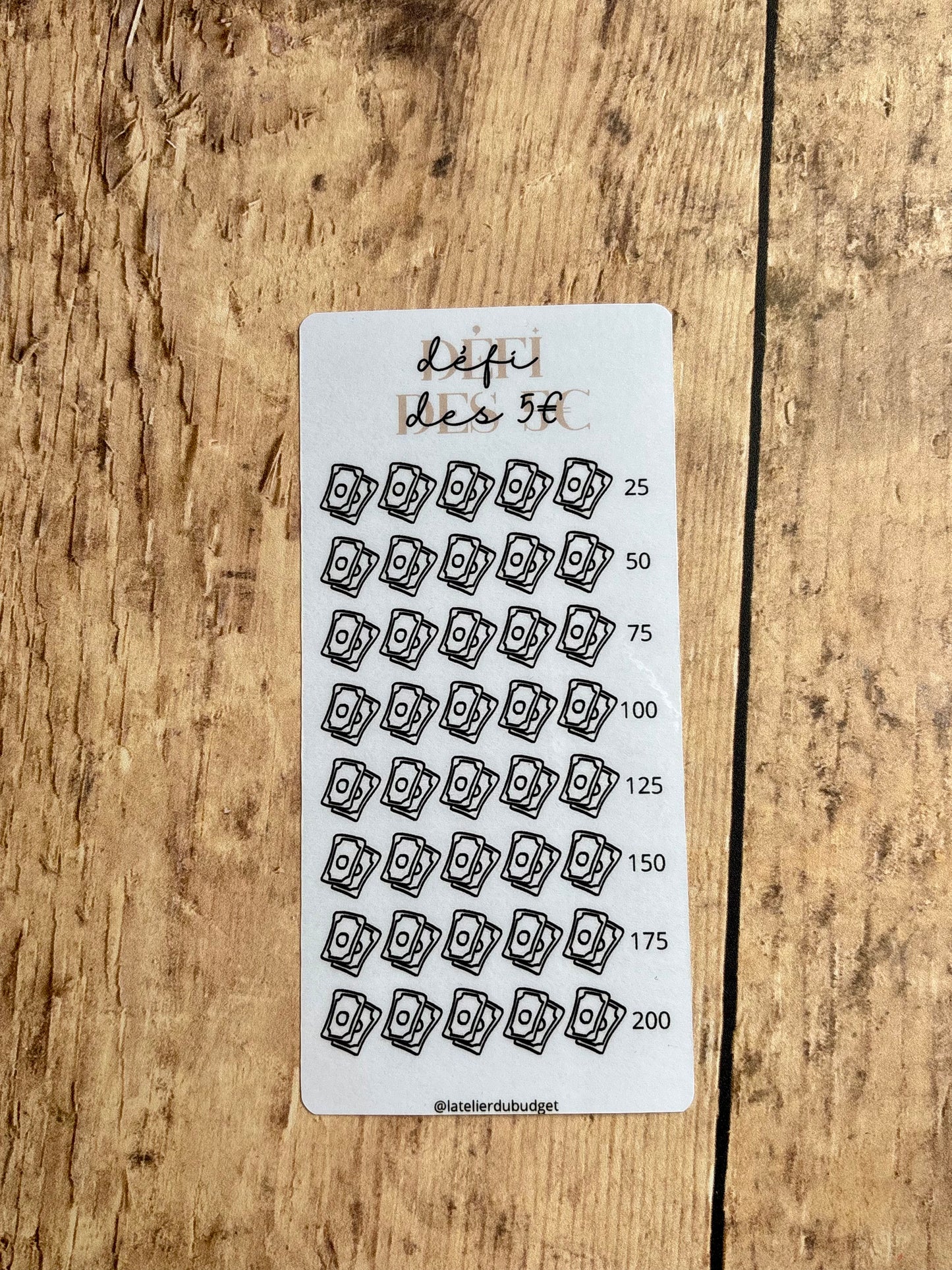 Les imparfaits - Défis A6 beige/noir