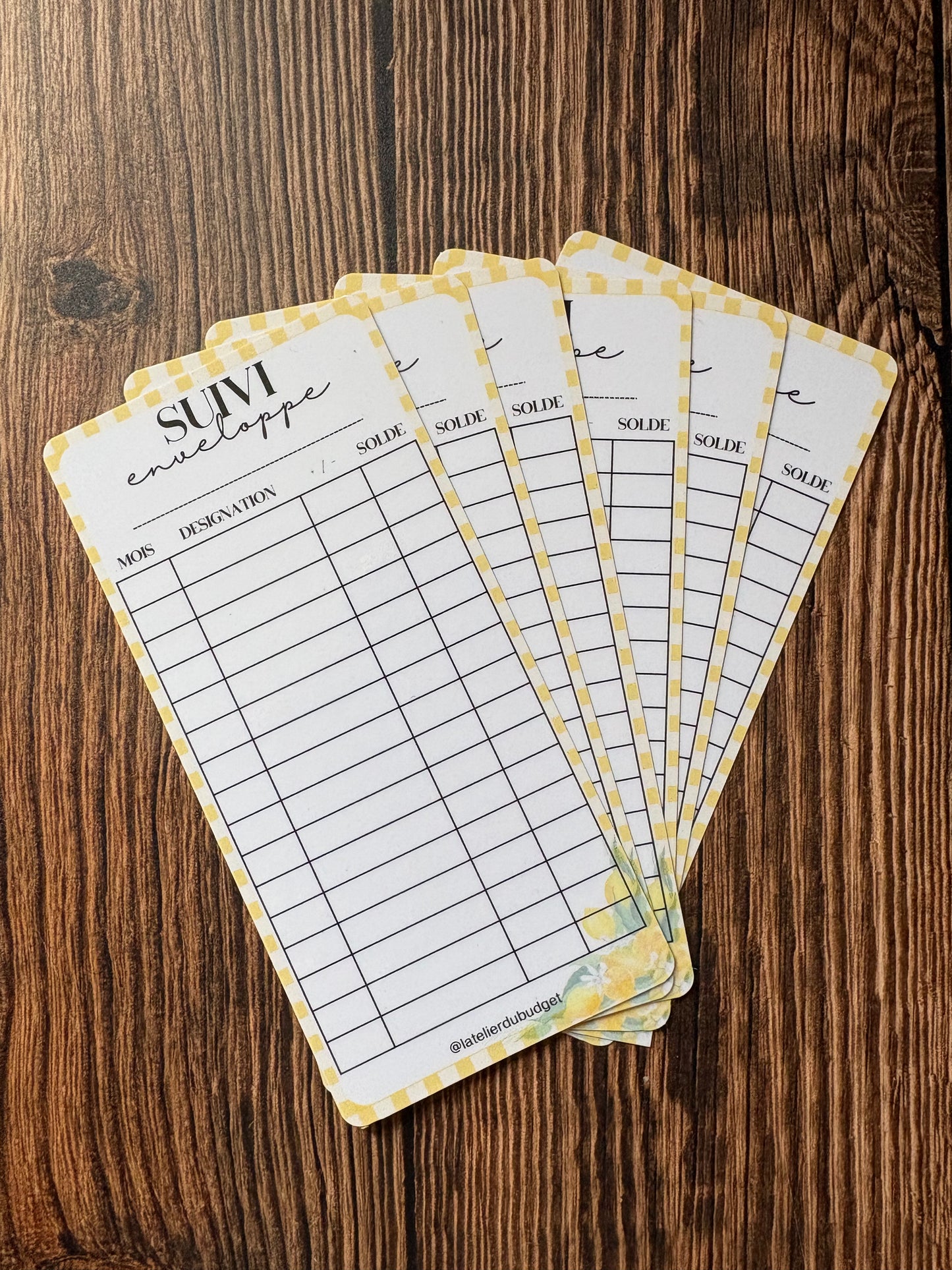 Pack de 6 trackers suivi Vichy citron