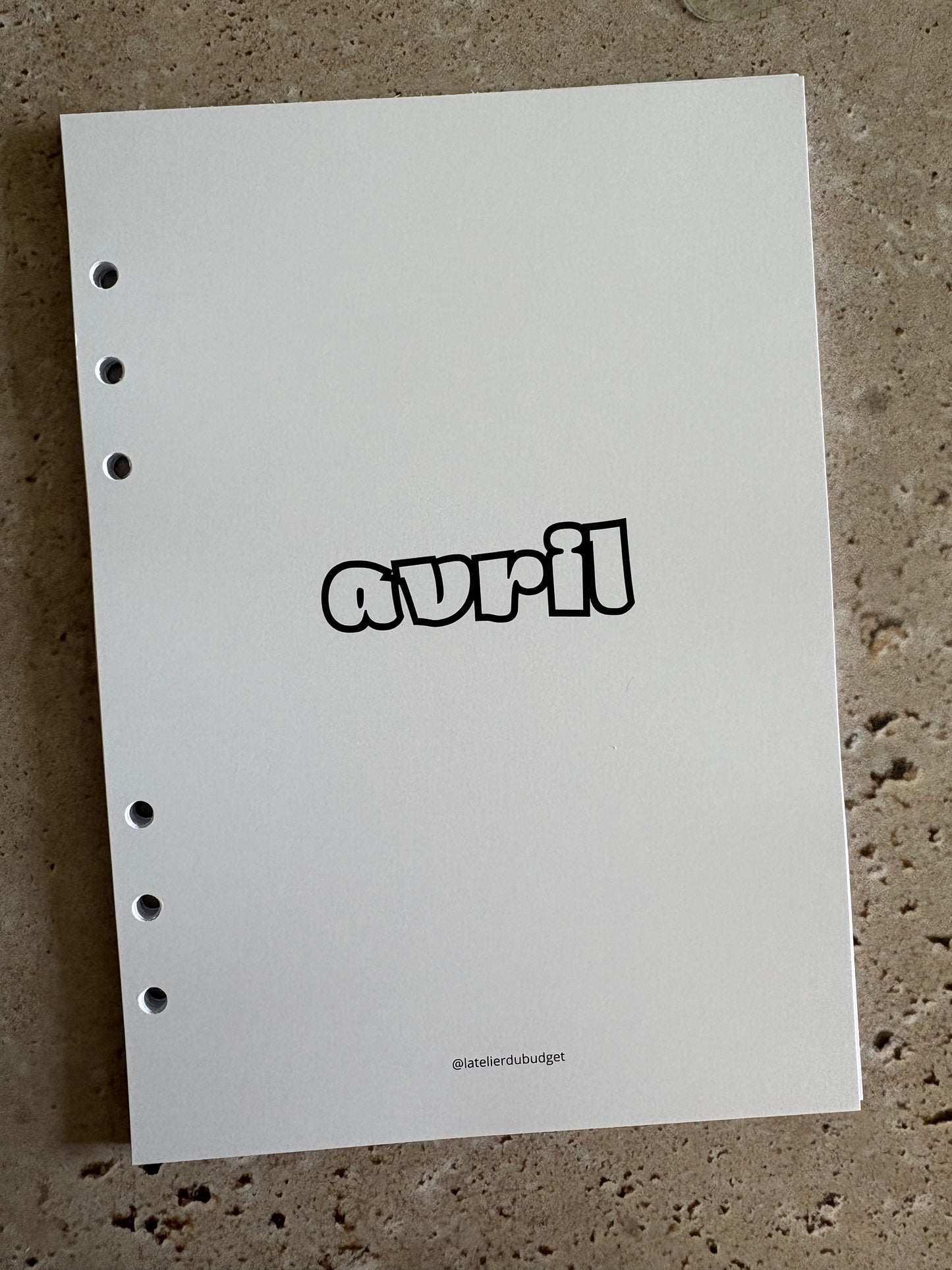 Pages des mois de l’année à ajouter au budget planner - A5