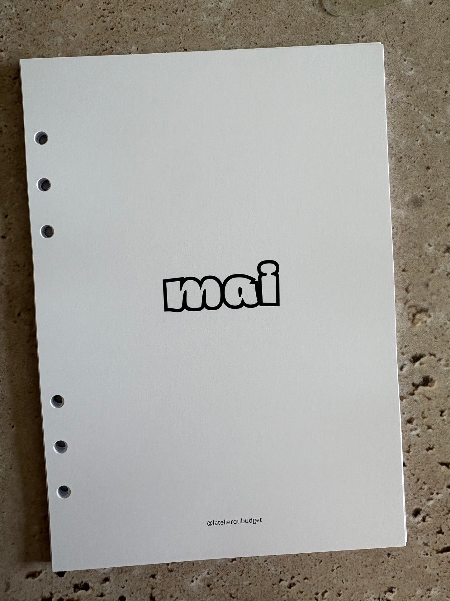 Pages des mois de l’année à ajouter au budget planner - A5
