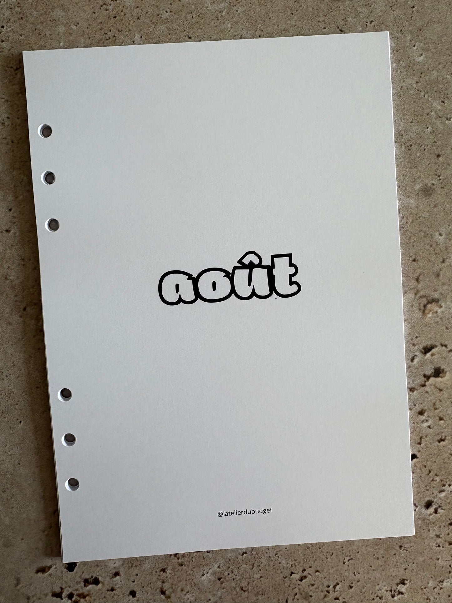 Pages des mois de l’année à ajouter au budget planner - A5