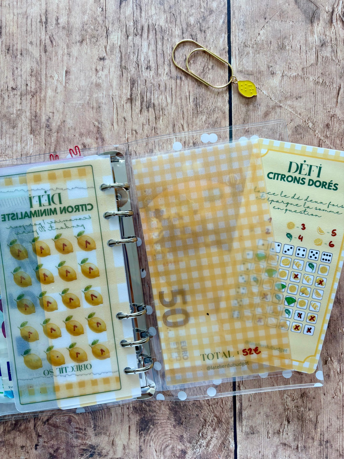 Pochette des défis citronnées 🍋
