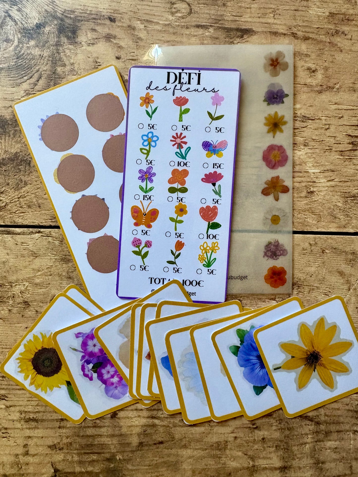 Pochette des défis fleurs 💐
