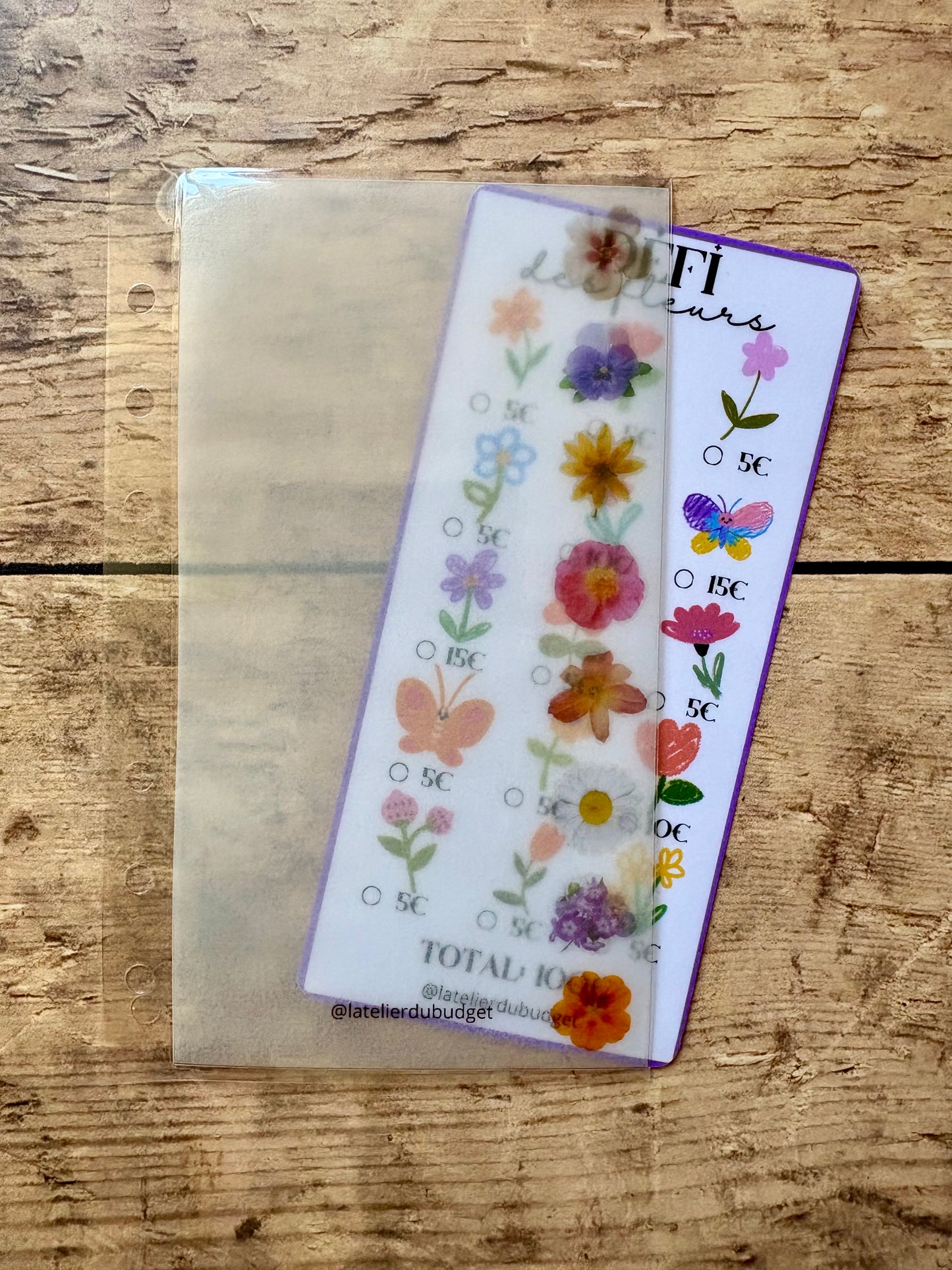 Pochette des défis fleurs 💐