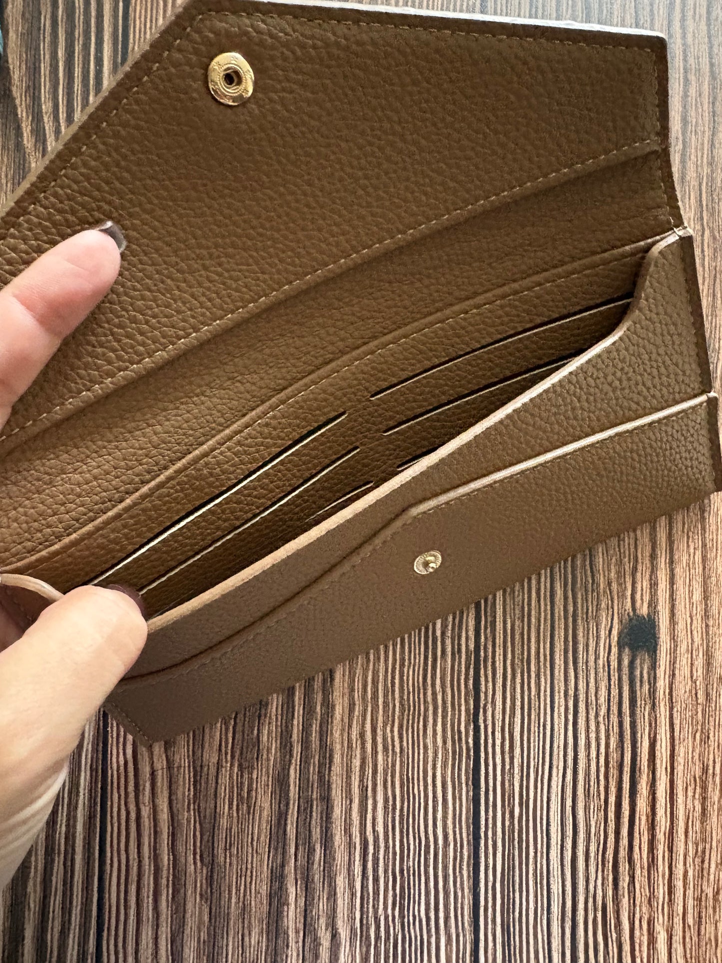 Porte feuille marron