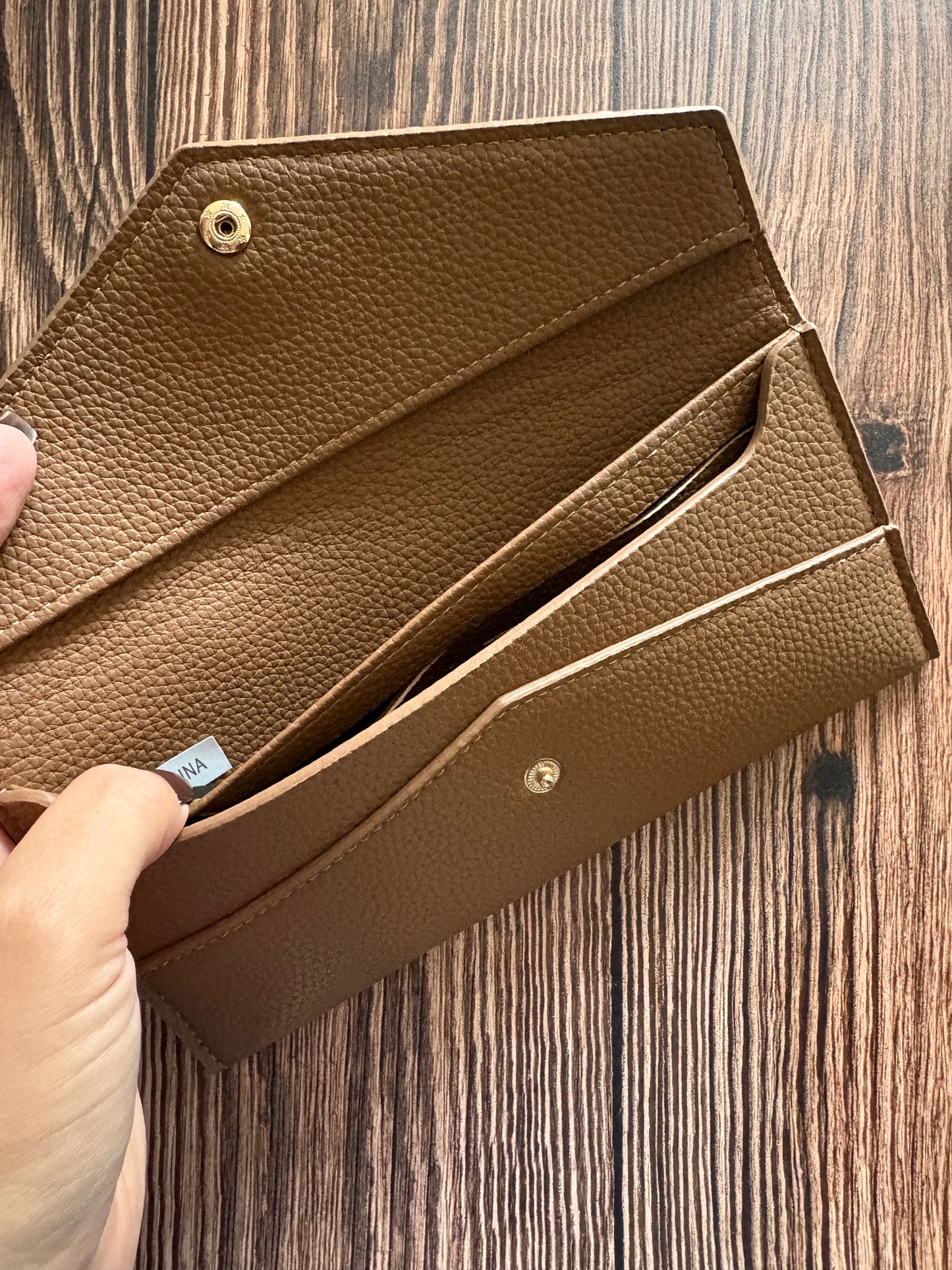 Porte feuille marron