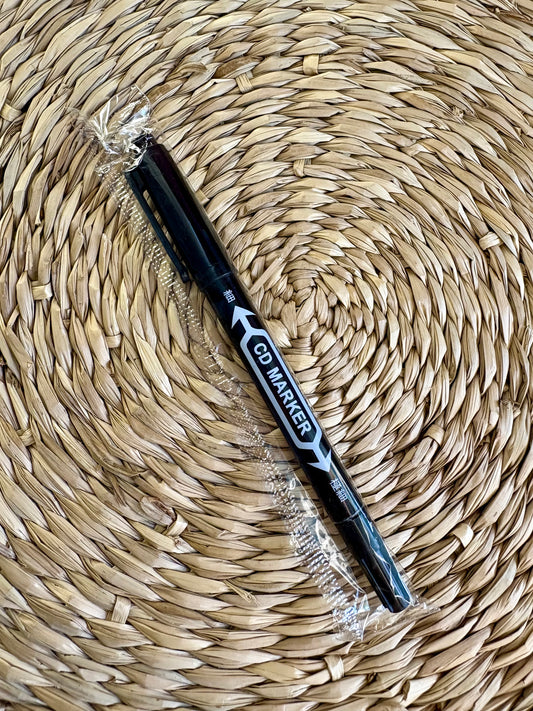 Marqueur permanent double pointe noir