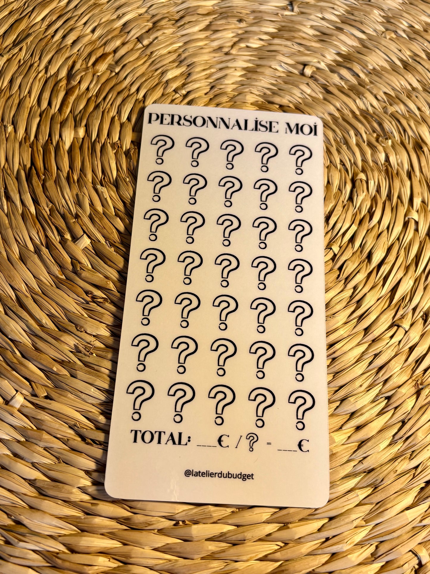 Épargne à personnaliser