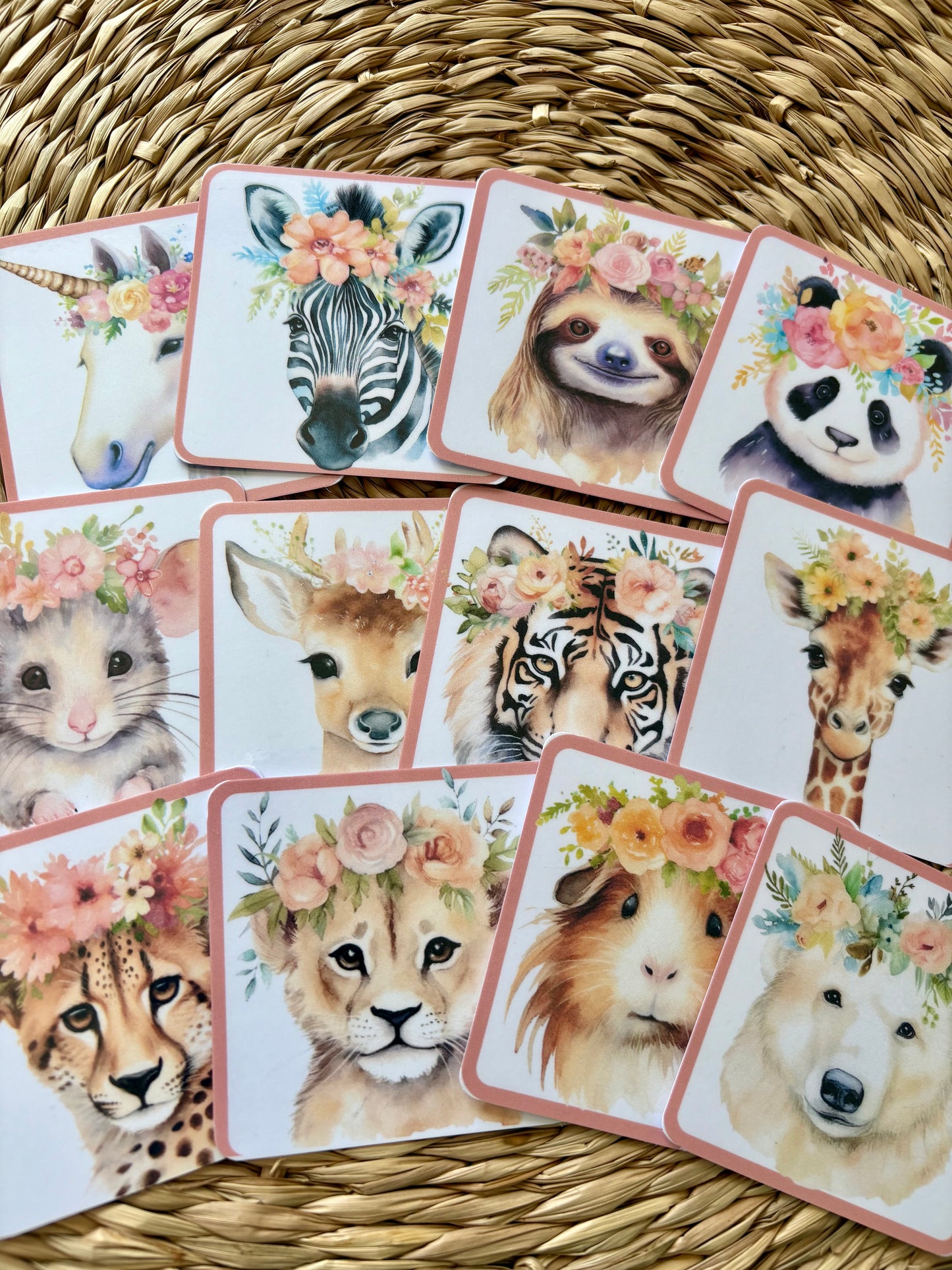 Défi - 12 cartes animaux