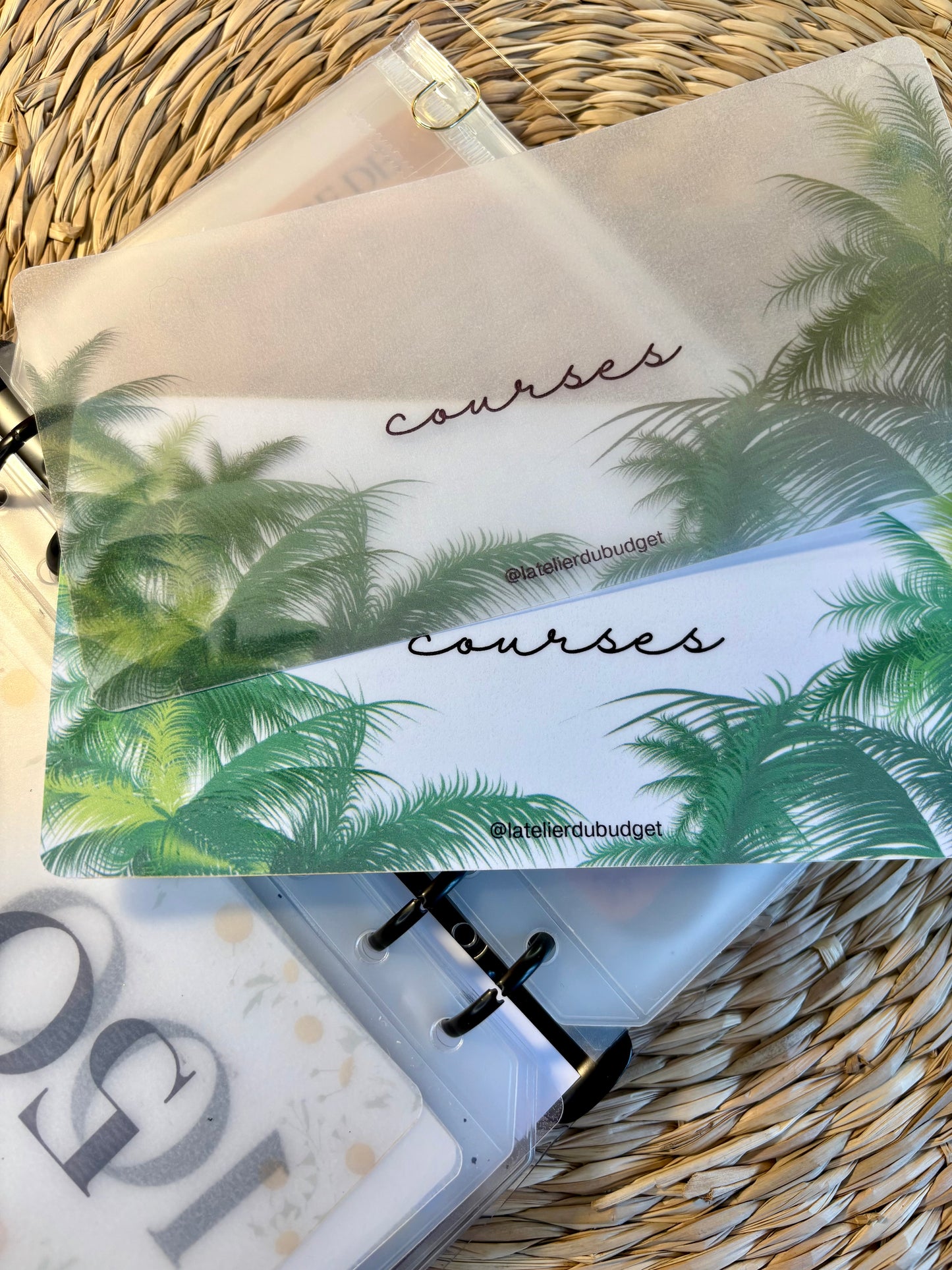 Insert pour enveloppes A6 à l'unité #palmiers