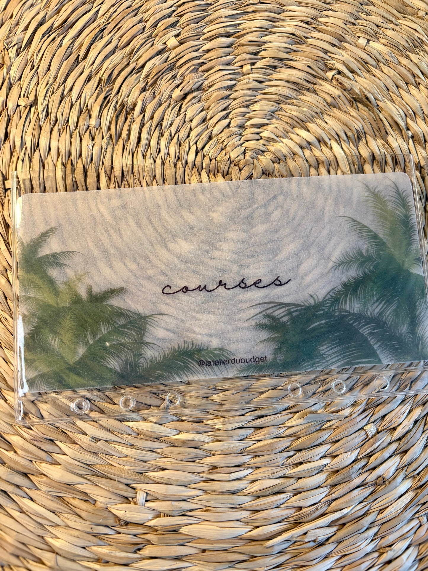 Insert pour enveloppes A6 à l'unité #palmiers