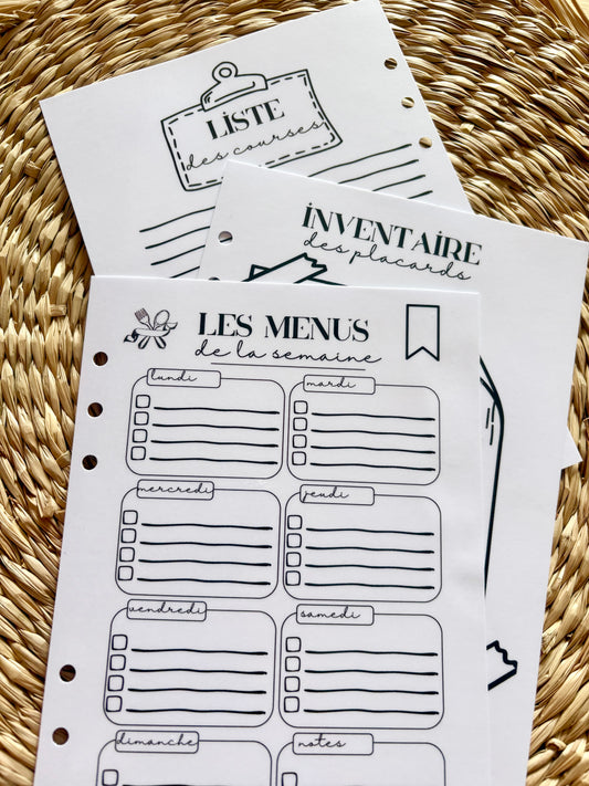 Pages "organisation" - format A5