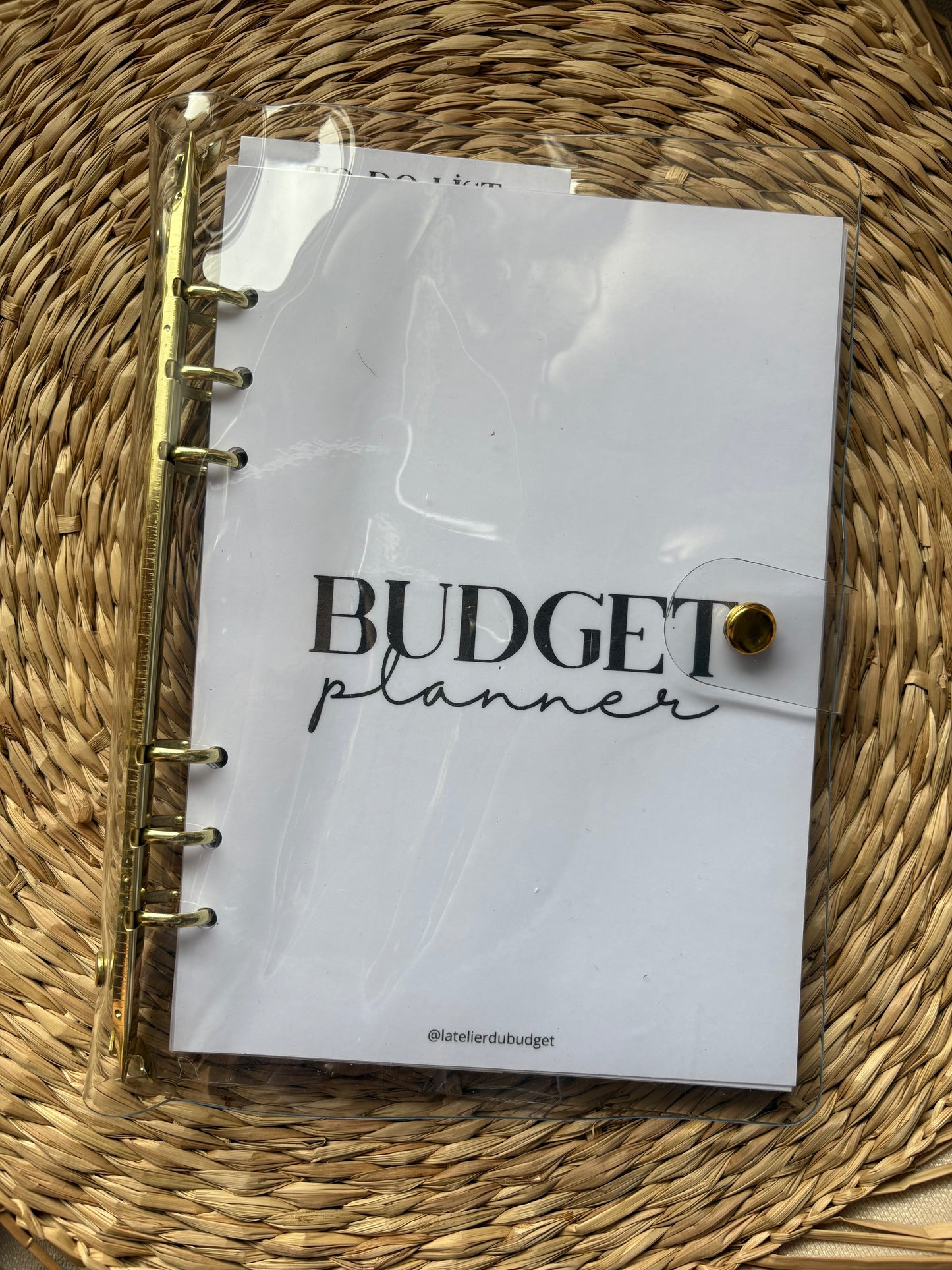 Classeur A5 - Or transparent