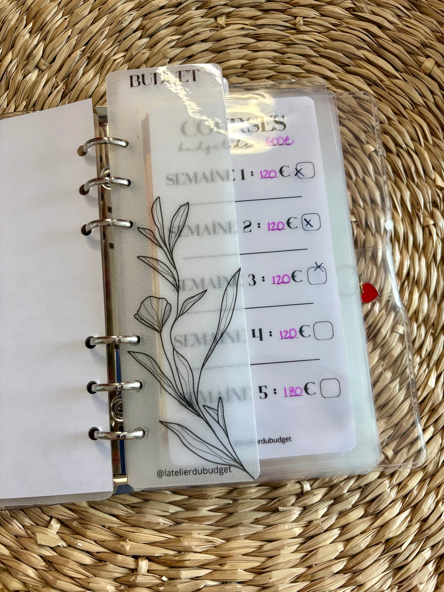 Kit classeur budget du mois - A6