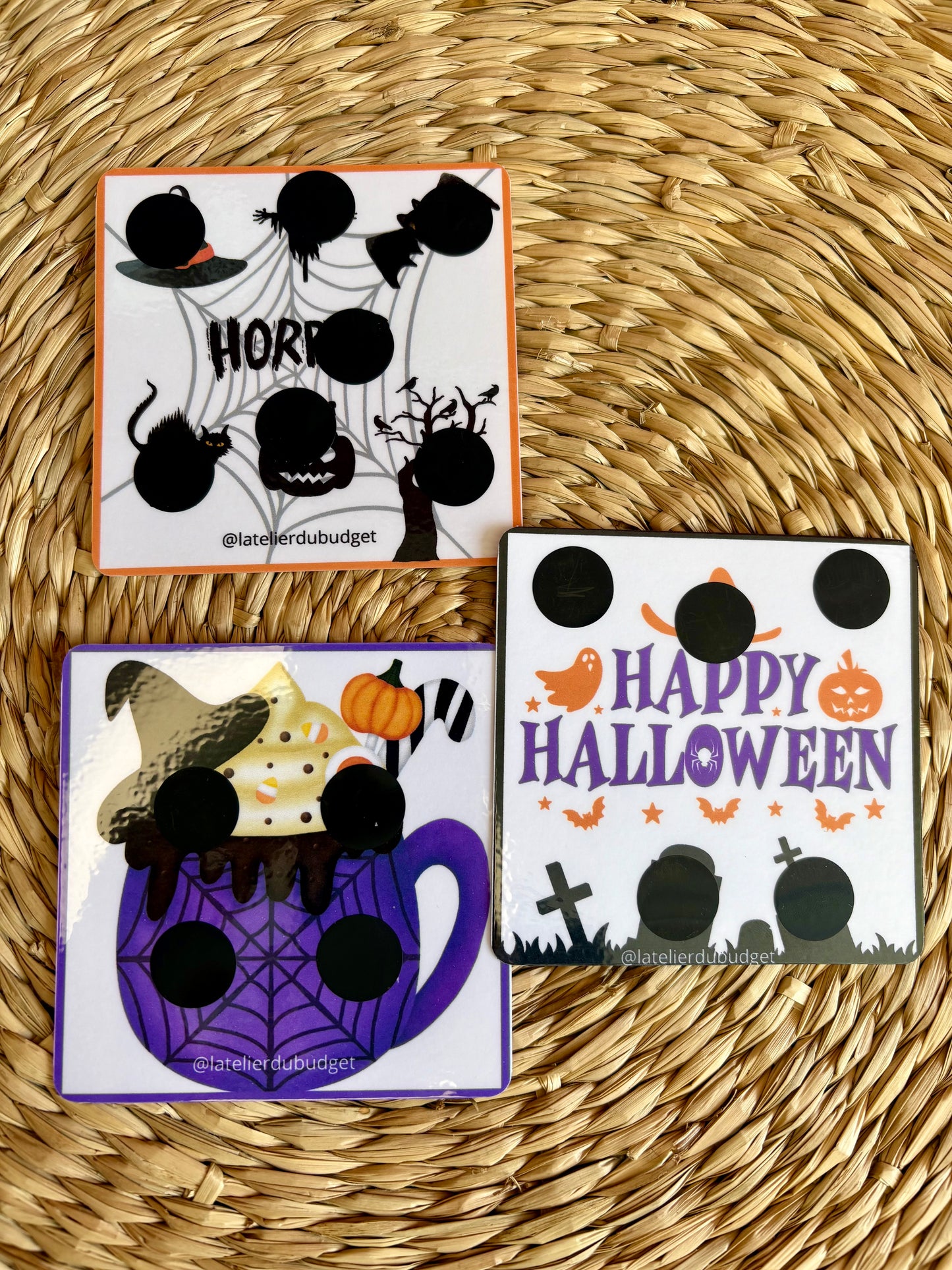 Défi Halloween - 3 cartes à gratter