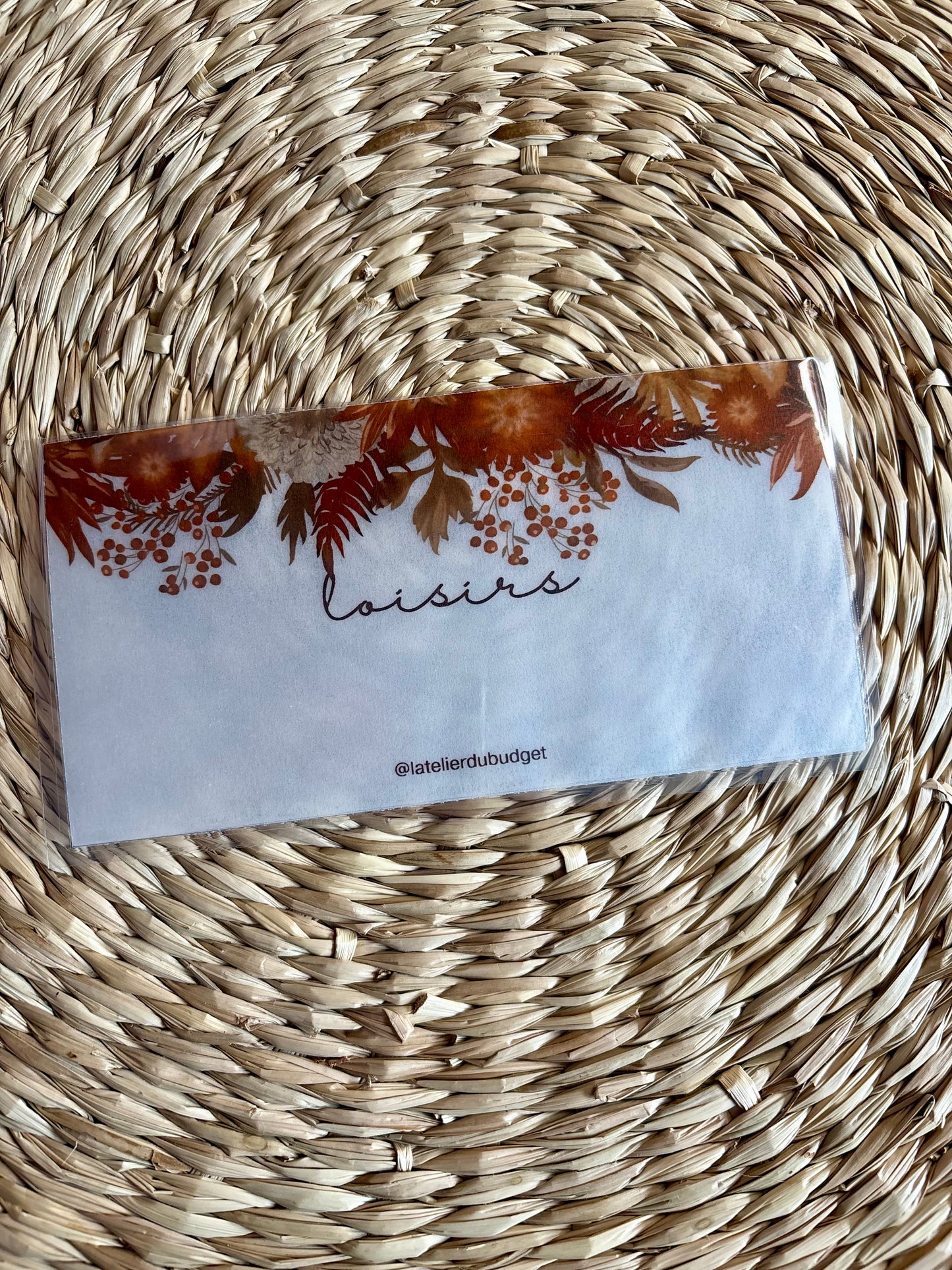 Enveloppes pour porte feuille #automne