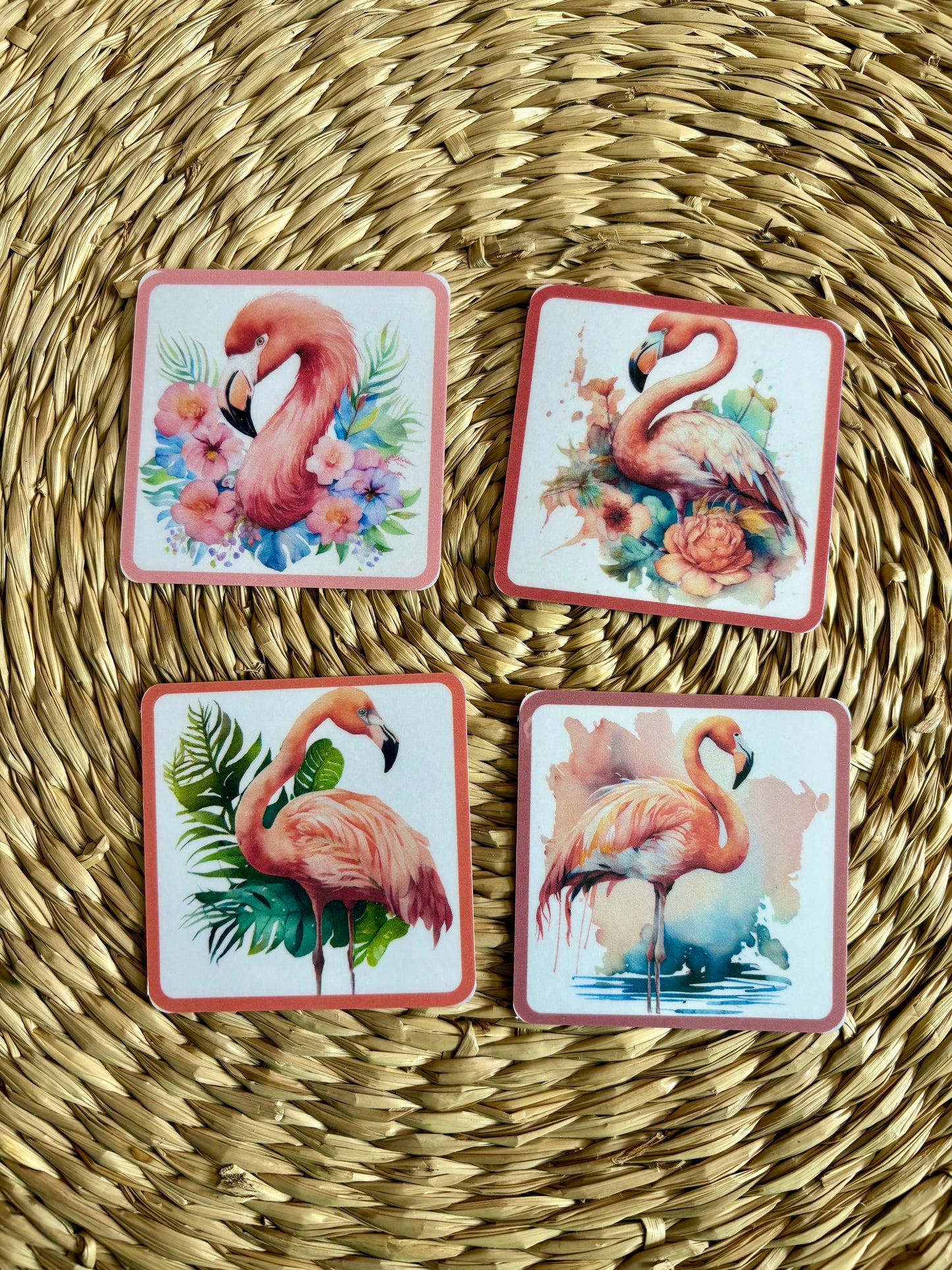 Défi - 4 cartes flamand rose 🦩