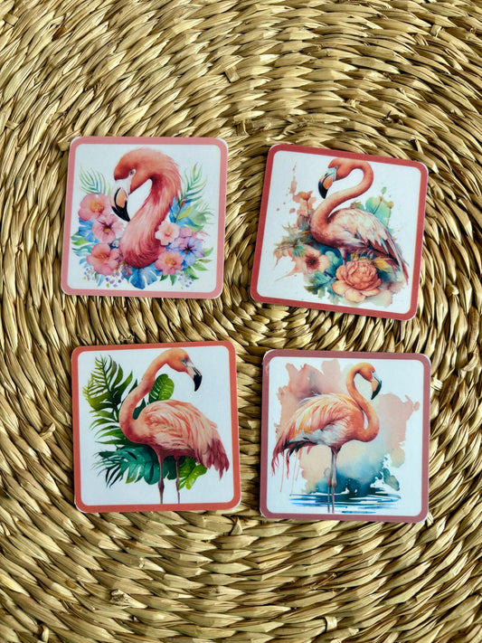 Défi - 4 cartes flamand rose 🦩