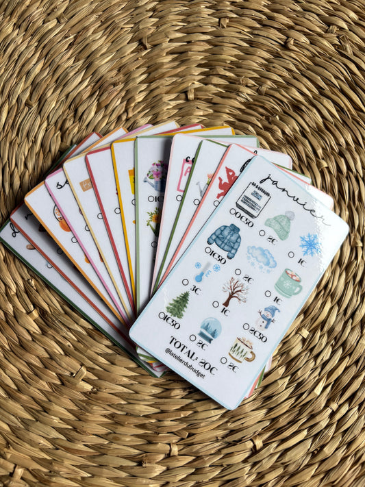 Défi cartes mois de l'année - A7