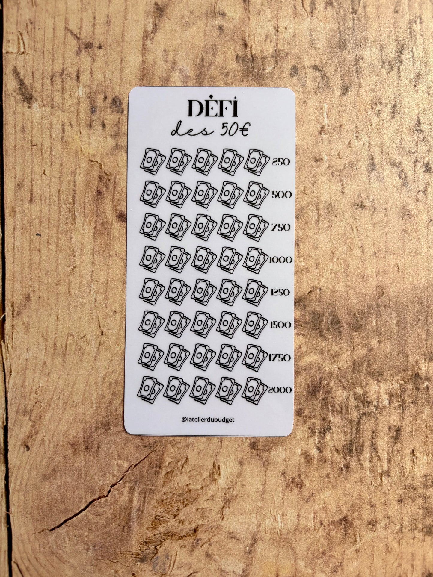 Défi des 50€ - A6 NEW
