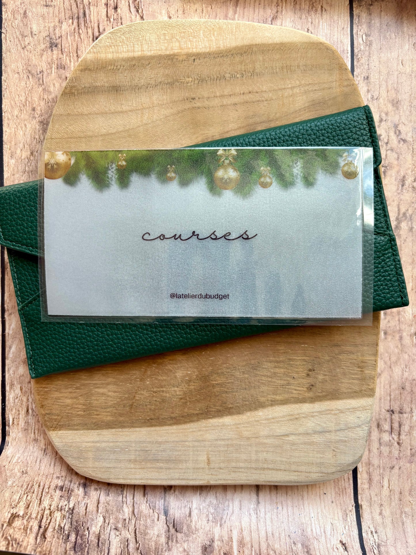 Enveloppes pour porte feuille #Boules dorées