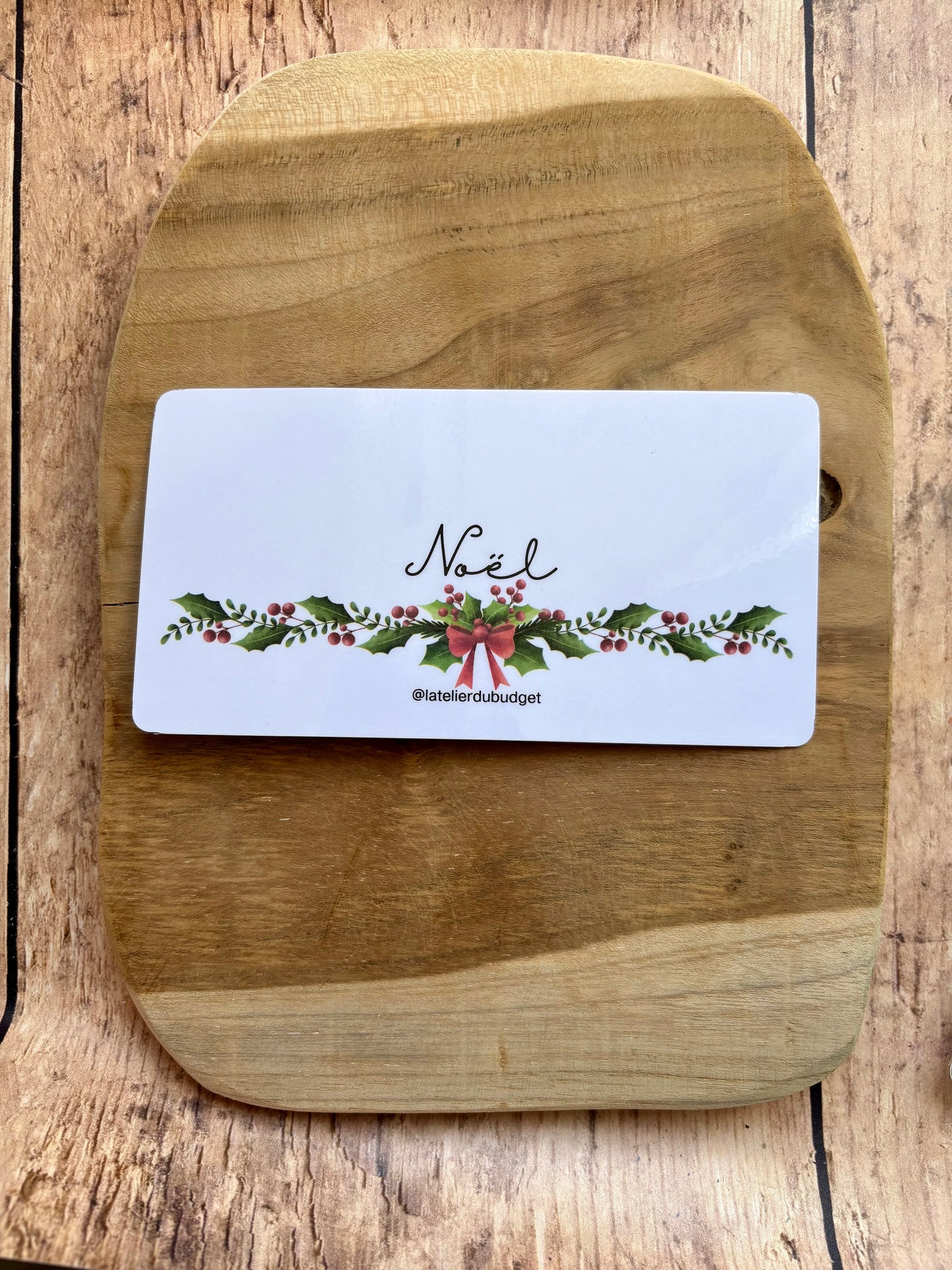 Insert pour enveloppes A6 à l'unité #Noël rouge