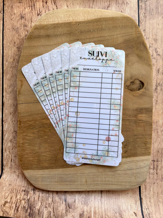 Pack de 6 trackers suivi - A6 Noël