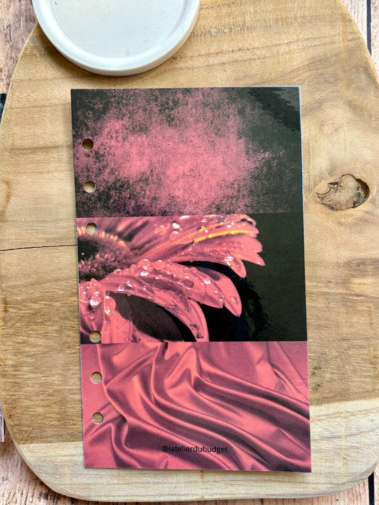 Page de garde - Ambiance et tissu rouge A6