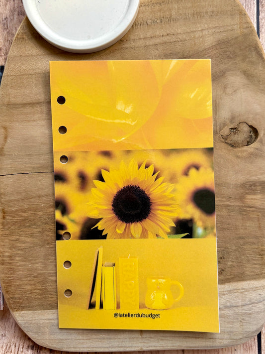 Page de garde - Tournesol jaune A6