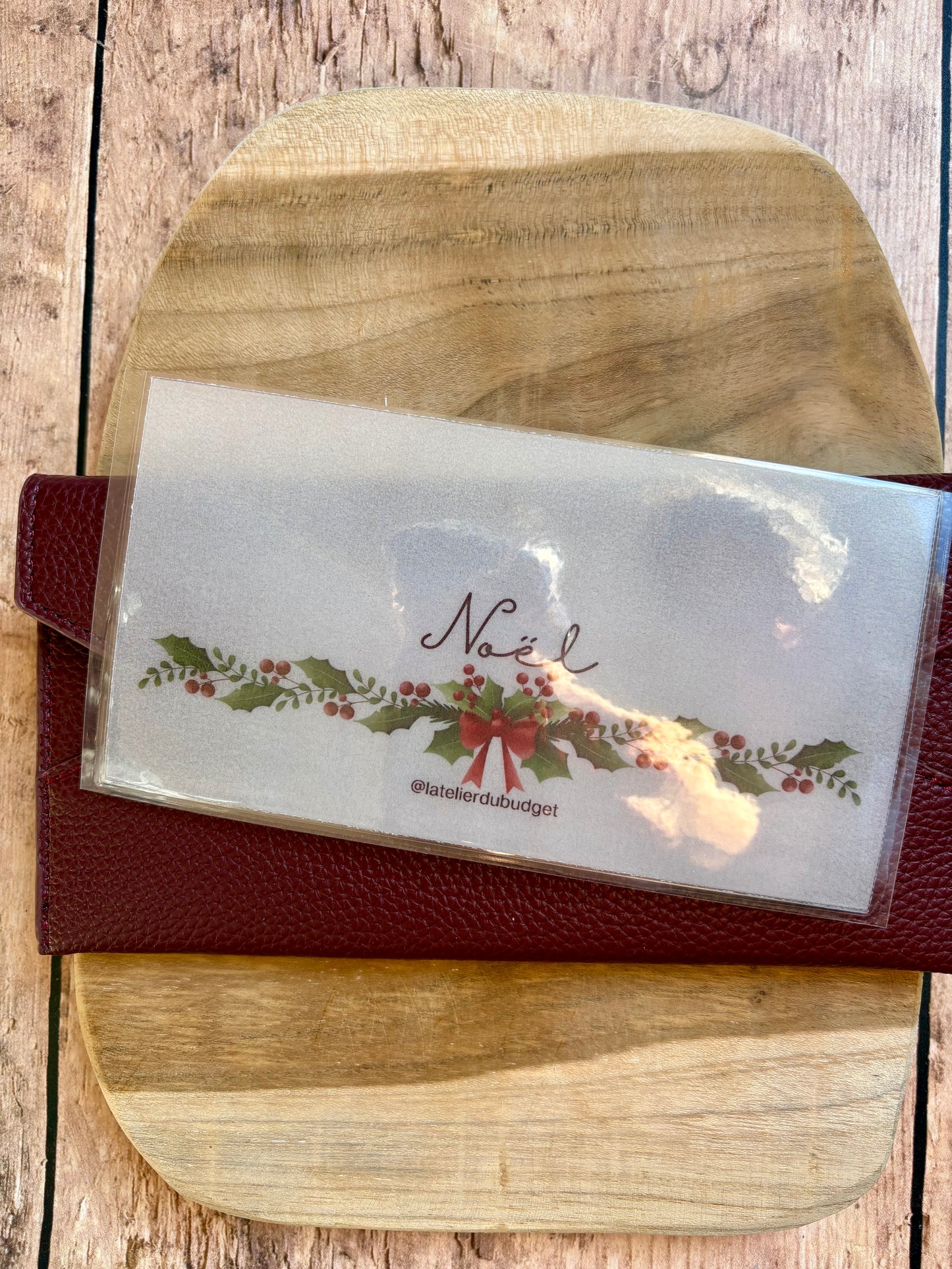 Enveloppes pour porte feuille #Noël rouge