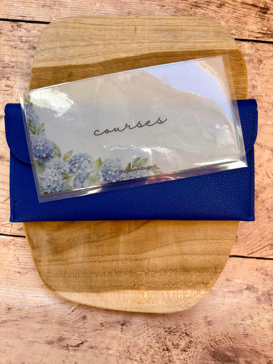 Enveloppes pour porte feuille #Hortensia bleu