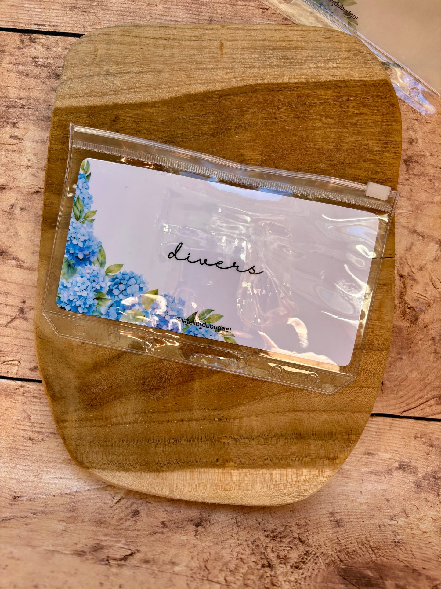 Insert pour enveloppes A6 à l'unité #Hortensia bleu