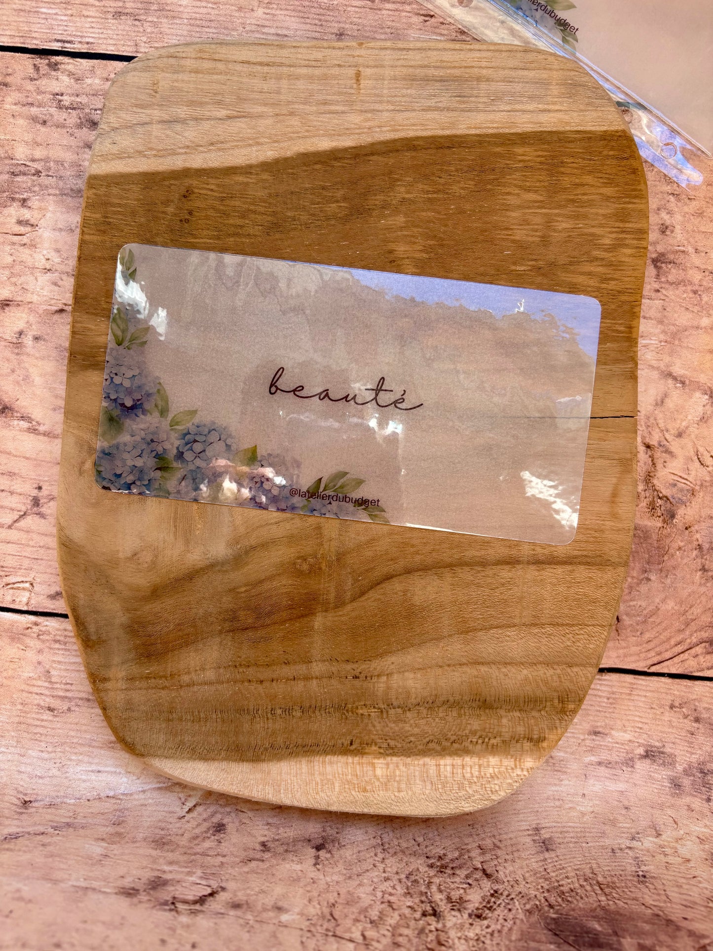 Insert pour enveloppes A6 à l'unité #Hortensia bleu