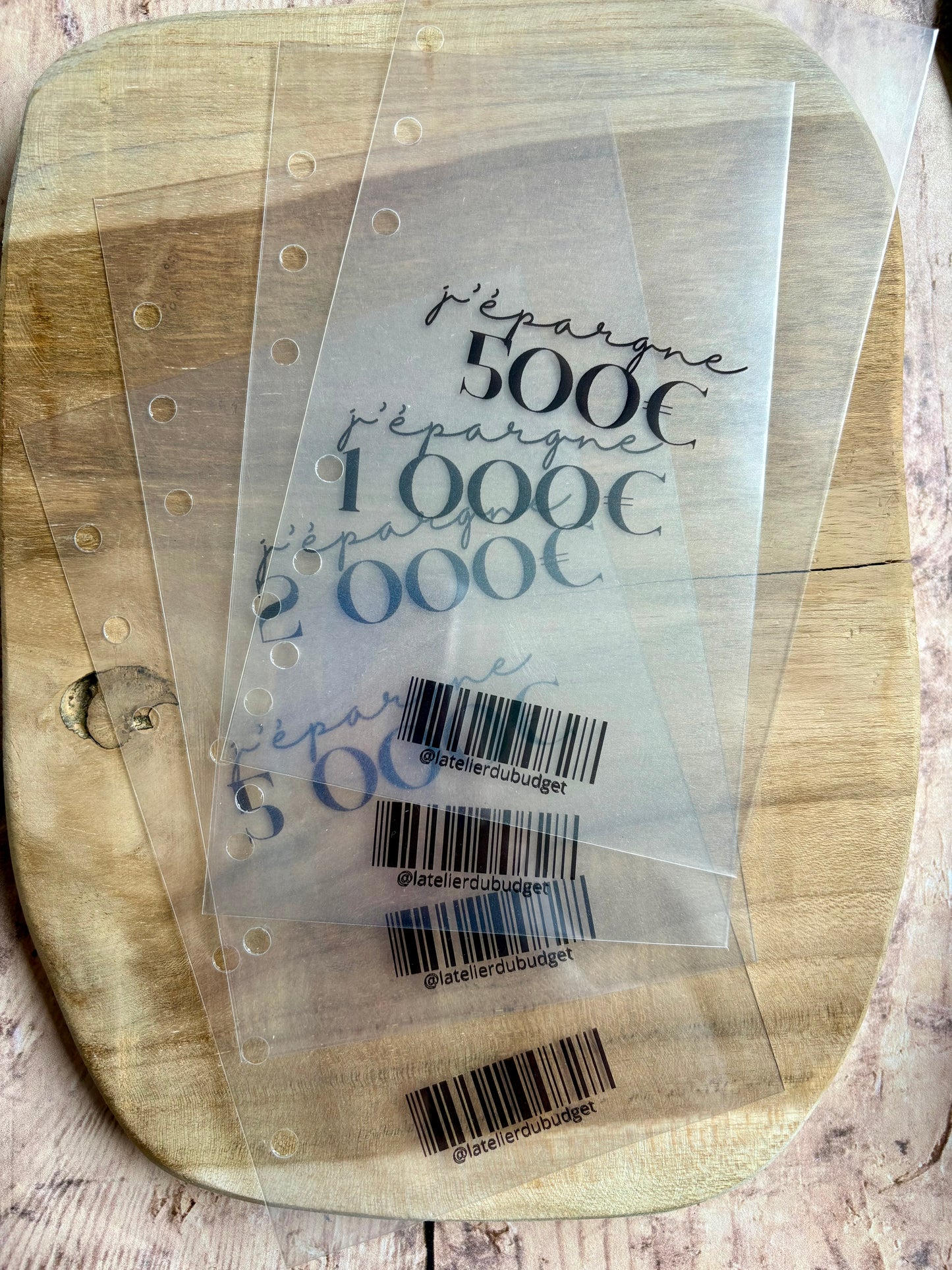 J'épargne 500€ / 1000€ / 2000€ / 5000€ à personnaliser