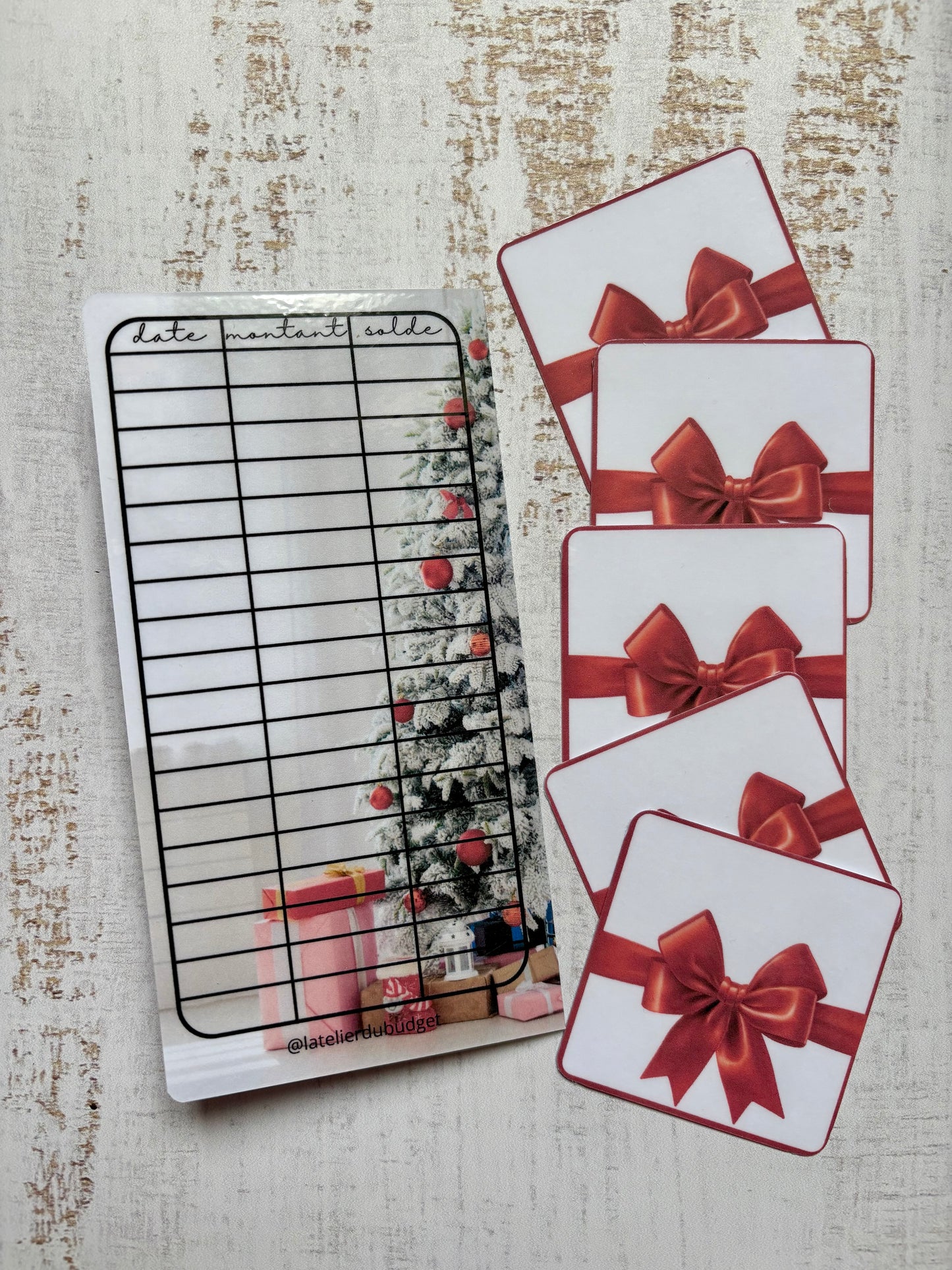 Défi plateau A6 "le sapin de Noël"